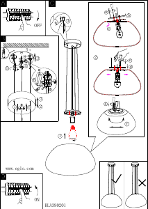 Instrukcja Eglo 390201 Lampa