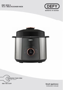 Handleiding Defy DMC6056X Multicooker