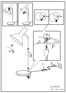 Manuale Eglo 390221 Lampada