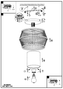 Instrukcja Eglo 390232 Lampa