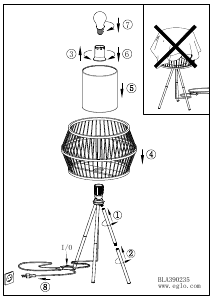 Manual Eglo 390235 Lampă