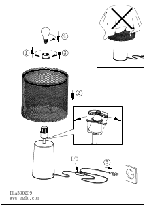 Manuale Eglo 390239 Lampada