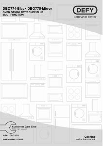 Handleiding Defy DBO774 Oven