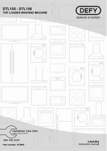 Manual Defy DTL156 Washing Machine