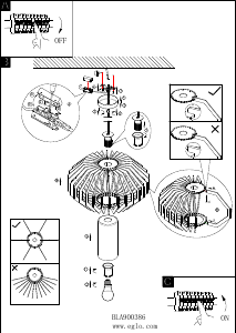 Manuale Eglo 900386 Lampada