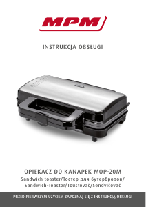 Instrukcja MPM MOP-20M Kontakt grill