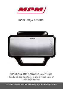 Instrukcja MPM MOP-45M Kontakt grill