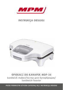 Bedienungsanleitung MPM MOP-34 Kontaktgrill