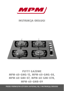 Instrukcja MPM MPM-60-GMI-07B Płyta do zabudowy