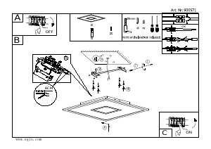 Manual Eglo 900571 Candeeiro