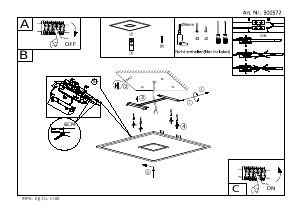 Manual Eglo 900572 Lampă