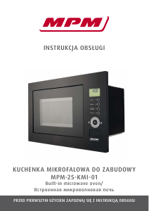 Manual MPM MPM-25-KMI-01 Microwave