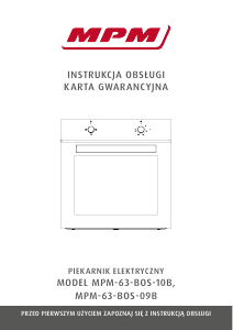 Instrukcja MPM MPM-63-BOS-09B Piekarnik
