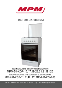 Instrukcja MPM MPM-51-KGE-11/B Kuchnia