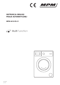 Instrukcja MPM MPM-4610-PA-31 Pralka