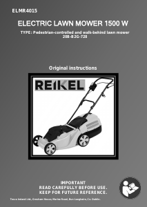 Instrukcja Reikel ELMR4015 Kosiarka