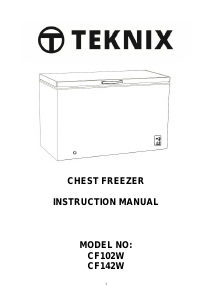 Manual Teknix CF142W Freezer