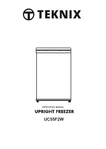 Manual Teknix UC55F3W Freezer