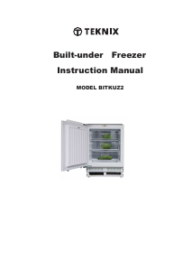 Manual Teknix BITKUZ2 Freezer