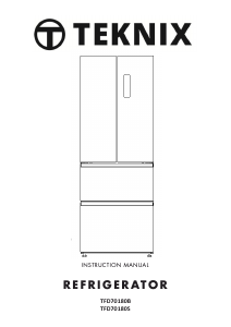 Manual Teknix TFD70180S Fridge-Freezer