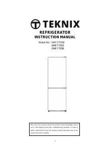 Handleiding Teknix SMF1755B Koel-vries combinatie
