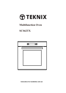 Handleiding Teknix SCS62TX Oven