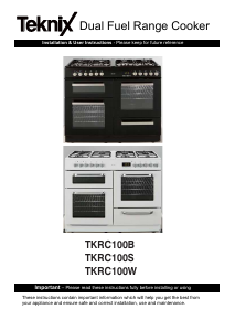 Handleiding Teknix TKRC100W Fornuis