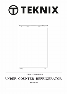 Manual Teknix UC55R2W Refrigerator