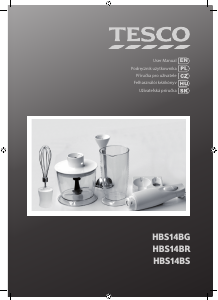 Manual Tesco HBS14BG Hand Blender