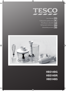 Manual Tesco HBS14BS Hand Blender