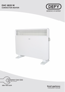 Manual Defy DHC6820W Heater