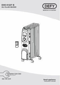 Handleiding Defy DHO8122TB Kachel