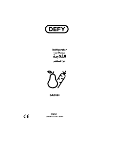 Handleiding Defy DAC840 Koel-vries combinatie