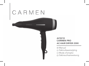 Mode d’emploi Carmen AC5210 Sèche-cheveux