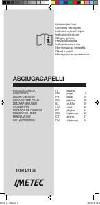 Manuale Imetec L1103 Asciugacapelli