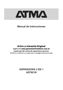 Manual de uso Atma AS7921N Aspirador