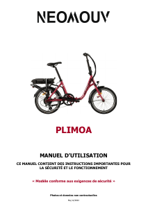 Mode d’emploi Neomouv Plimoa Vélo électrique