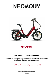Mode d’emploi Neomouv Niveol Vélo électrique
