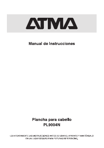 Manual de uso Atma PL9004N Plancha de pelo