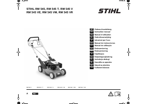 Kullanım kılavuzu Stihl RM 545 VM Çim biçme makinesi