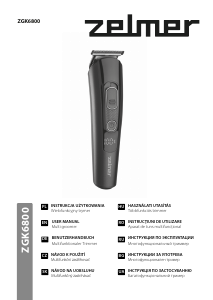 Руководство Zelmer ZGK6800 Машинка для стрижки волос