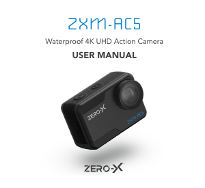 Manual Zero-X ZXM-AC5 Action Camera