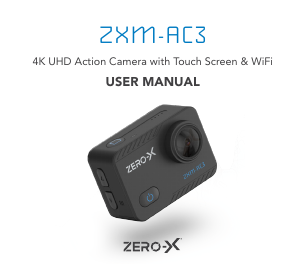 Handleiding Zero-X ZXM-AC3 Actiecamera