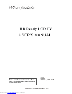 Manual Wharfedale L1911W-A LCD Television