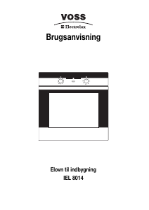 Brugsanvisning Voss-Electrolux IEL8014-HV Ovn