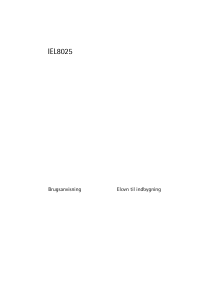 Brugsanvisning Voss-Electrolux IEL8025-AL Ovn
