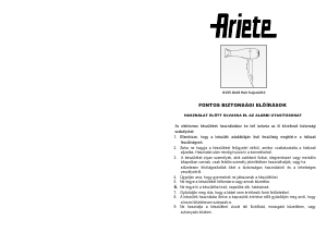 Használati útmutató Ariete 8135 Hajszárító