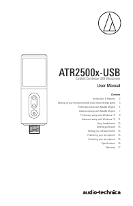 Handleiding Audio-Technica ATR2500x-USB Microfoon