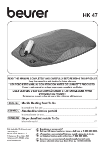 Manual Beurer HK 47 Heating Pad