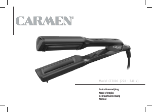 Handleiding Carmen CT3000 Stijltang